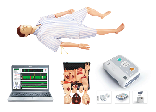 高级综合急救护理训练模拟人 AED.CPR.护理.创伤